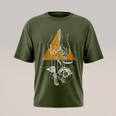 Art T-shirt "Venice's Hands" Green
